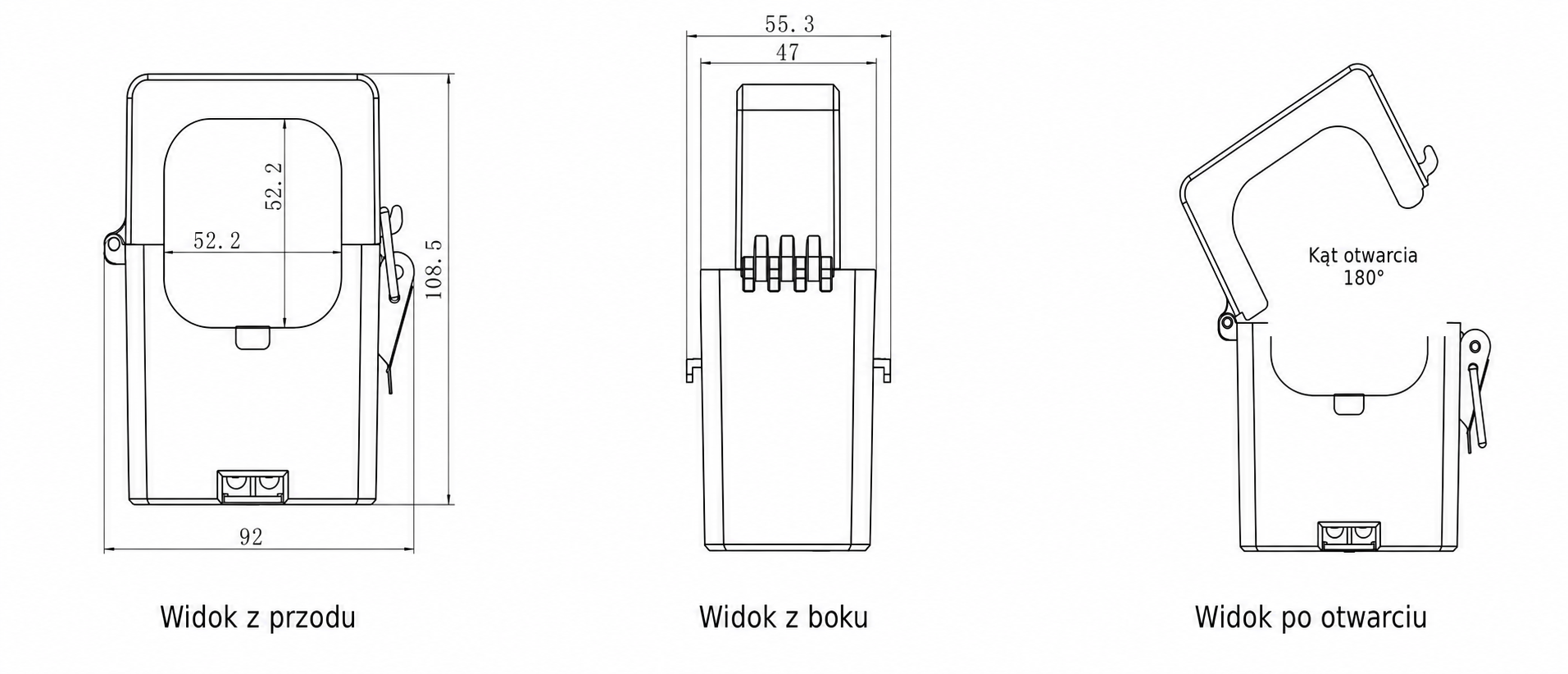 Rysunek techniczny i wymiary PPRZ 52